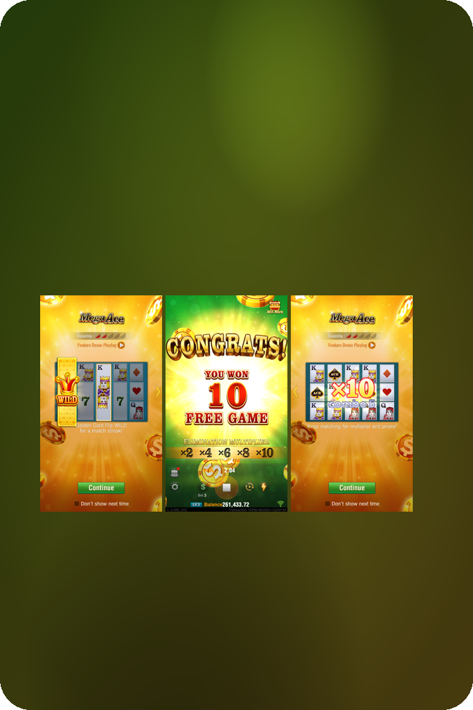 Mega Ace · Tampilan Antarmuka Aplikasi HT66